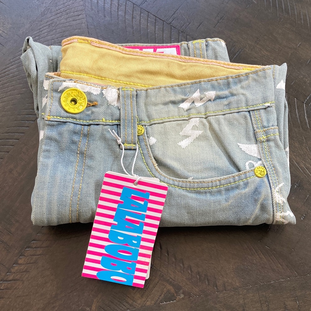 Lalabobo light blue denim with tags on